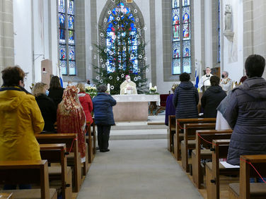 Diözesale Aussendung der Sternsinger des Bistums Fulda in St. Crescentius (Foto: Karl-Franz Thiede)